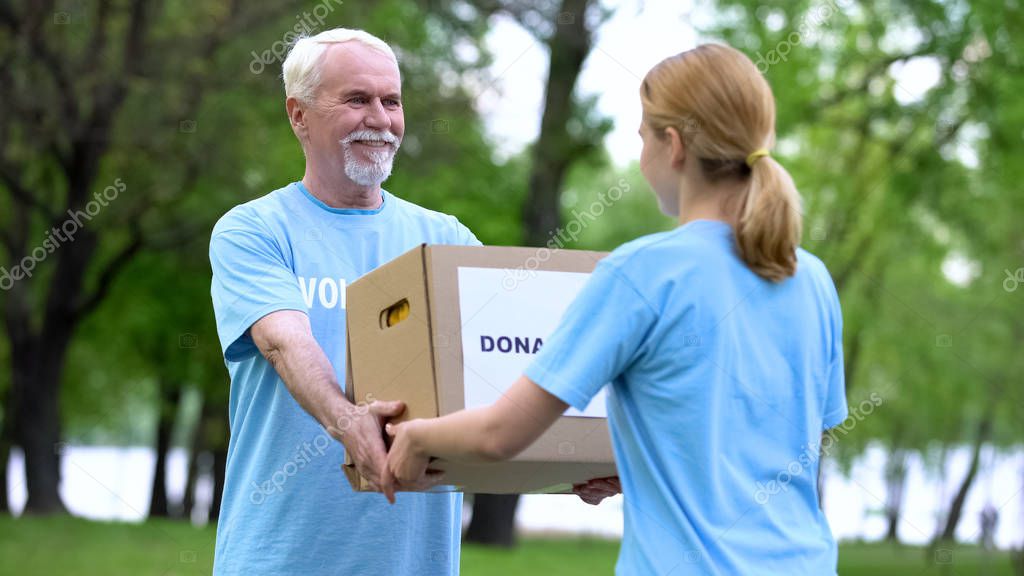 Volunteers helping at a Rotary community event